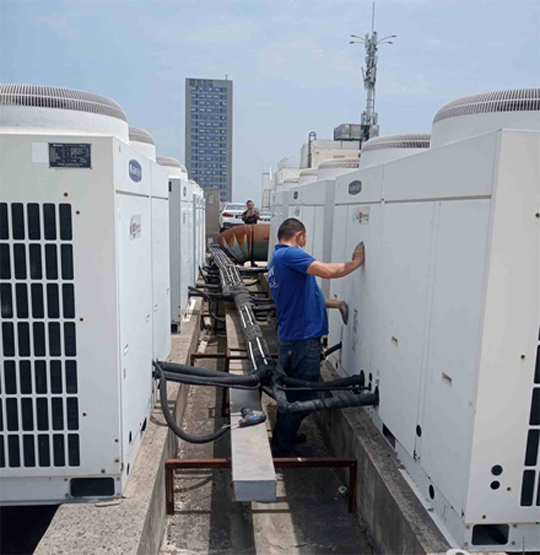 马尾中央空调制热和不制冷系统维修方法